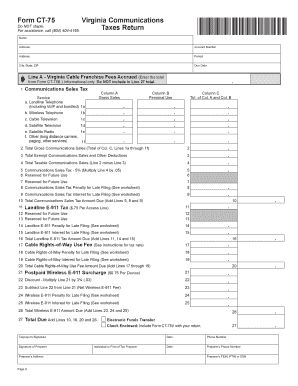 Virginia Communications Taxes Return