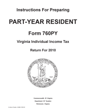 Virginia Form 760PY