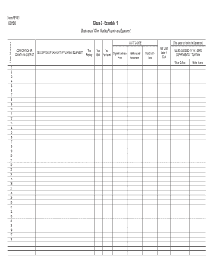 Form RR 6-1 for Floating Property Assessment