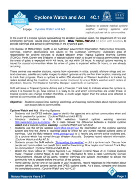 Cyclone Watch and Act Educational Activity