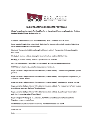 Nurse Practitioner Clinical Protocols