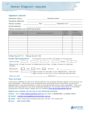 Sewer Diagram Request Form