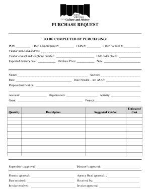 Purchase Request Form
