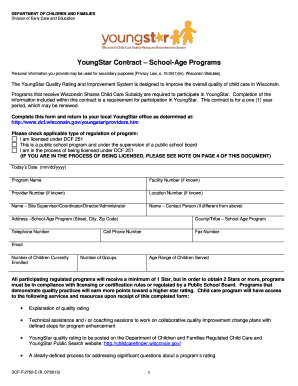 YoungStar Contract – School-Age Programs