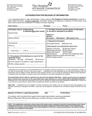 Authorization for Release of Information