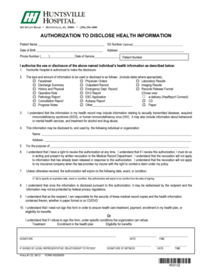 Authorization to Disclose Health Information