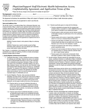 Physician Confidentiality Agreement
