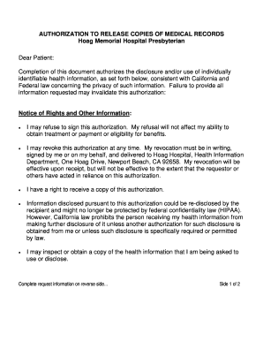 record release authorization