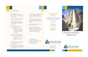 Financial Assistance Application