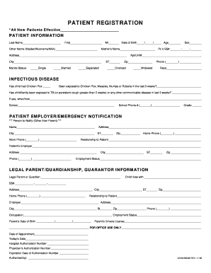 Patient Registration Form
