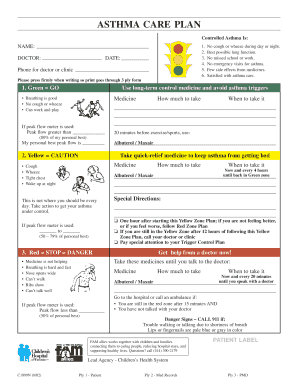Asthma Care Plan