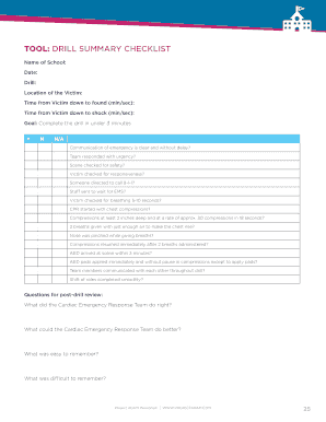 Cardiac Emergency Response Drill Guide