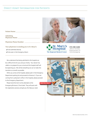 St. Mary's Hospital Direct Admit Form