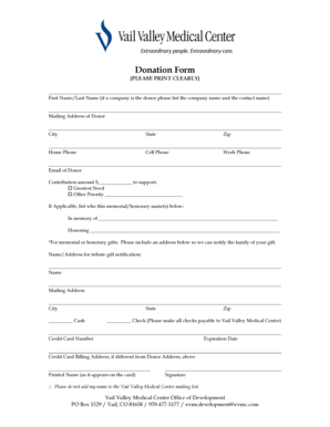 Donation Form