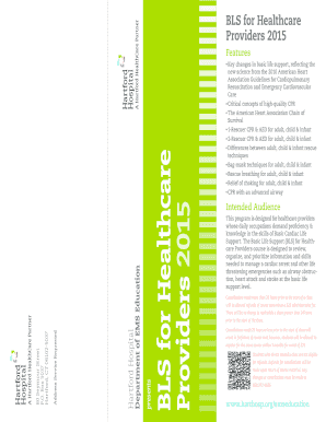 BLS for Healthcare Providers 2015