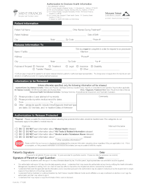 Authorization to Disclose Health Information
