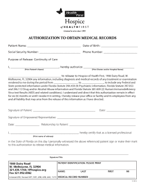 Authorization to Obtain Medical Records