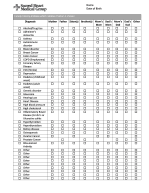 Medical History Form