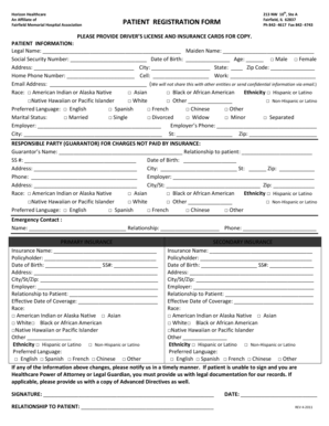 Horizon Healthcare Patient Registration Form