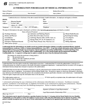Authorization for Release of Medical Information