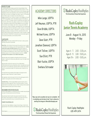 Rush-Copley Healthplex Fitness Center Waiver of Claims