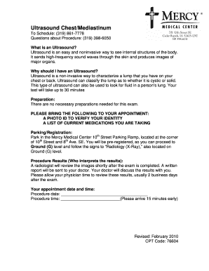 Ultrasound Chest/Mediastinum Procedure Guide