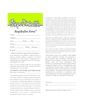 Consent Waiver and Release Form