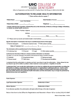 Authorization to Release Health Information