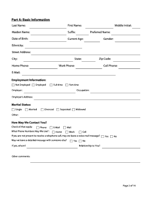 Hereditary Cancer Risk Assessment Questionnaire