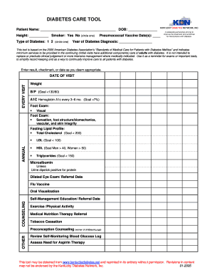 Kentucky Diabetes Care Tool