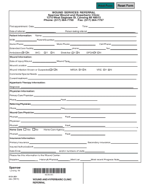 Wound Services Referral Form