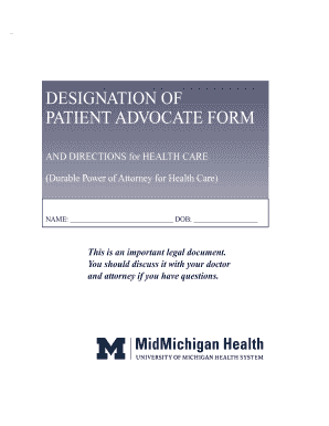 Durable Power of Attorney for Health Care