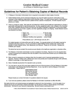 Release of Information Authorization