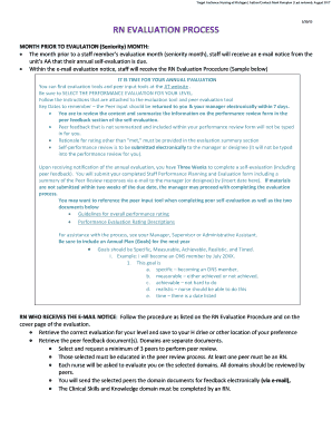 RN Evaluation Process