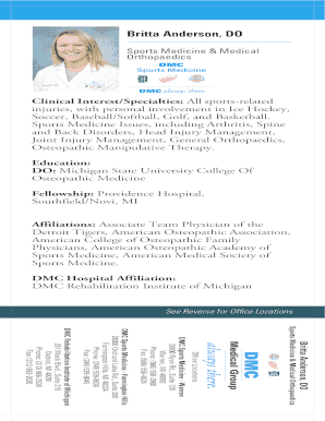 Britta Anderson DO Office Locations
