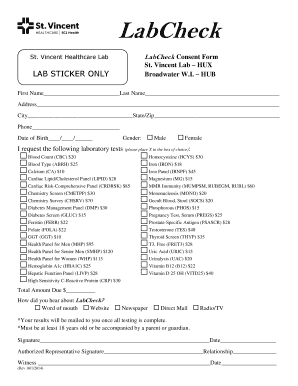LabCheck Consent Form