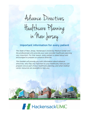 New Jersey Advance Directive Form