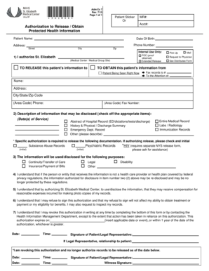 Authorization to Release Protected Health Information