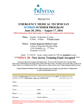 Hybrid resume template download - EMERGENCY MEDICAL TECHNICIAN HYBRID SUMMER PROGRAM June 20 - trinitashospital
