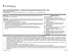 New Jersey Small Employer Member Enrollment Form