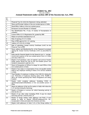 Form 49C Annual Statement