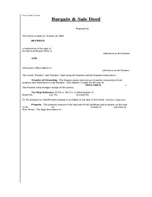 Corporate to Individual or Corporate Bargain and Sale Deed