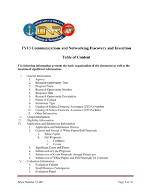 FY13 Communications and Networking Discovery and Invention - apply07 grants