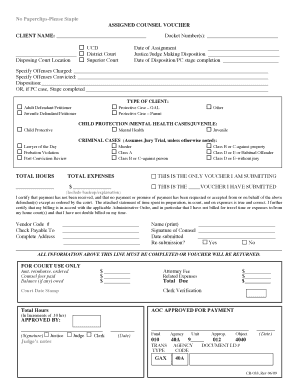 Assigned Counsel Voucher