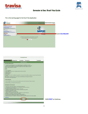 Brazil Visa Application