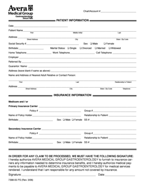 Patient Information Form
