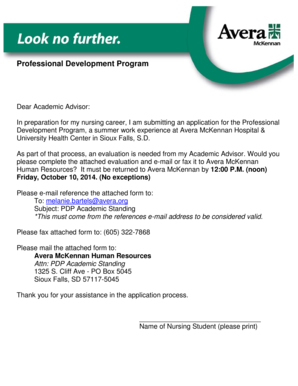 Professional Development Program - Avera - avera