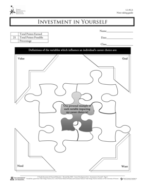 Career Development Worksheet