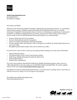 Wells Fargo Health Advantage Provider Enrollment Form