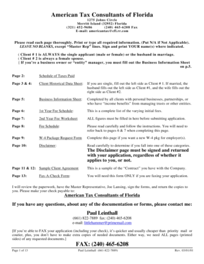 American Tax Consultants Client Application